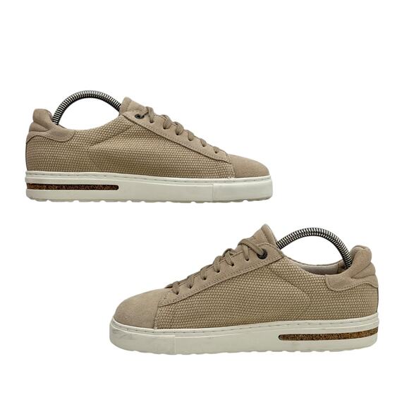 Birkenstock Sneaker Bend Low Canvas Suede 38 7 Women's Sandcastle Athletic Shoes - Picture 10 of 10